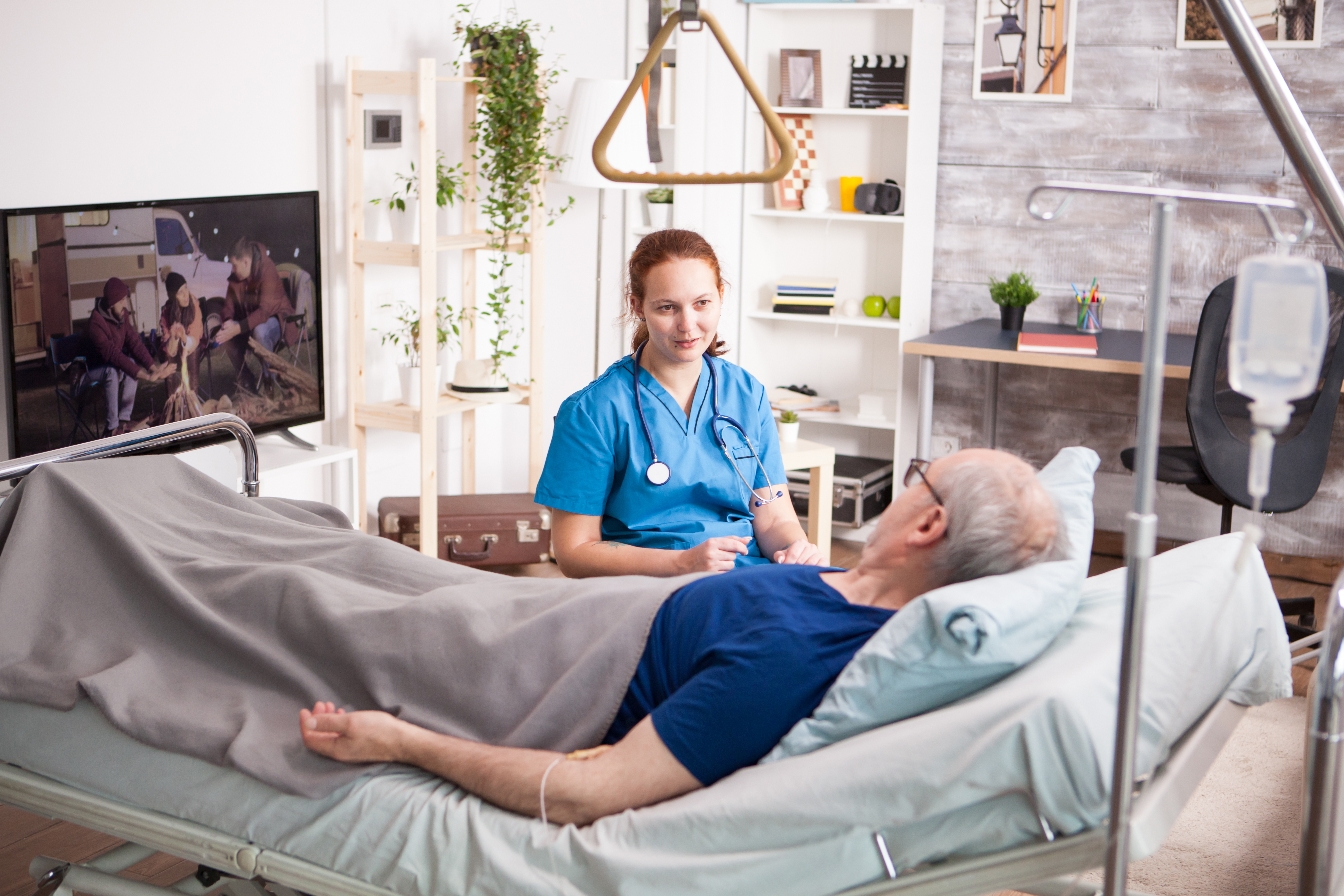 Licensed OnCure doctor conducting medical consultation at home in Dubai